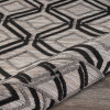 5 x 7 Black Geometric Indoor Outdoor Area Rug