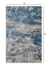 5 x 8 Blue and Gray Abstract Earth Area Rug