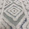 6 Round Cream Modern Geometric Area Rug