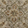 6 Round Beige Distressed Medallion Area Rug