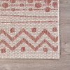 8 x 10 Red Zigzag Indoor Outdoor Area Rug