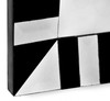 Black and White Striped Mirror