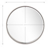 Silver Full Moon Wall Mirror