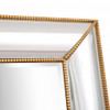 Antiqued Gold Leaf Finish Mirror