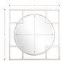 X Shaped Beveled Edge Mirror