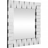 Offset Mirrored Paneled Framed Mirror