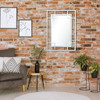 X Shaped Rectangular Mirror