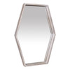 Wooden Hexagonal Wall Mirror