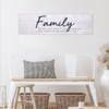 Family Quote White Wooden Wall Plaque