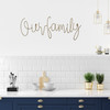 Minimalist Gold Metal Our Family Wall Sign