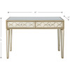 Champagne Glass Mirror Console Table