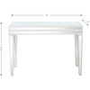 Clear Glass Mirror Console Table