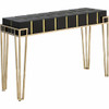 Gold and Black Sqaured Console Table