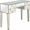 Antiqued Crystal Console Table