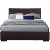 Brown Platform Queen Bed