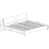 White Platform King Bed