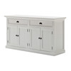 Classic White Hutch Bookcase Unit