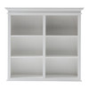 Classic White Buffet Hutch Unit with 6 Shelves