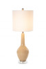 Set of 2 Beige Modern Acrylic Table Lamps