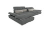 Mod Gray Three Piece Left Sectional Sofa with Storage and Sleeper