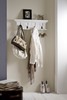 Classic White Four Hook Hanging Coat Rack