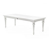 White Modern Farmhouse 94" Dining Table