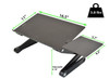 Black Folding Laptop Desk or Laptop Stand with Mousepad