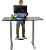 Premier 52" Gray Dual Motor Electric Office Adjustable Standing Desk