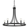 Sawyer 5-Light Matte Black Chandelier