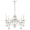 Callie 5-Light Country White Chandelier