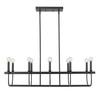 Beckett 10-Light Matte Black Island Pendant