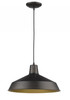 Industrial Brushed Bronze Hanging Light