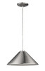 Industrial Silver Conical Hanging Light