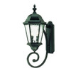 Two Light Matte Black Carousel Lantern Wall Light