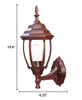 Dark Brown Globe Lantern Wall Light