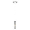 Solo 1-Light Polished Chrome Pendant With Multi-Faceted Round Crystal Shade