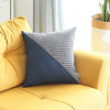 Blue Houndstooth Modern Decorative Throw Pillow