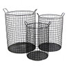 Set of Three Metal Wire Storage Baskets