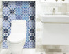 8" X 8" Mediterranean Blues Mosaic Peel and Stick Tiles