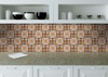 7" X 7" Bella Terra Peel And Stick Removable Tiles