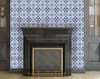 6" X 6" Blue Mia Gia Peel And Stick Removable Tiles