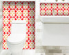 6" X 6" Roja Hola  Removable Peel and Stick Tiles