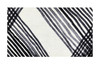 2' x 4' Black and Gray Abstract Arrow Washable Floor Mat