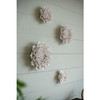 Cream Exaggerated 6" Ceramic Flower Wall Art