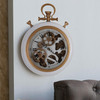 White and Gold Pocket Styled Vintage Wall Clock