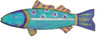 Rustic Aqua Whimsy The Fish Wall Art