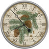 15" Vintage Douglas Fir Pine Sprig Wall Clock