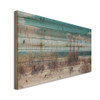 45" Long Ocean Sand Dunes Wood Plank Wall Art