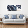 Bold Blue Palms Framed Canvas Wall Art