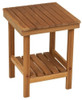 16" Grand Resort Teak Compact Shower Stool